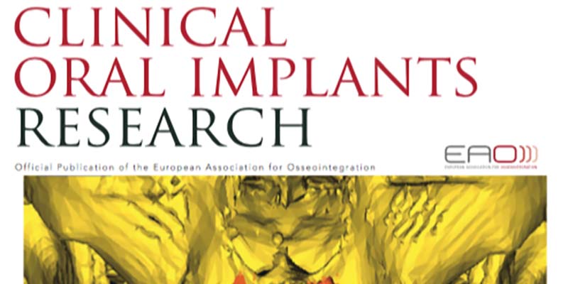La tesis del Dr. Ortiz-Vigón aparece en la portada de la revista científica Clinical Oral Implants Research