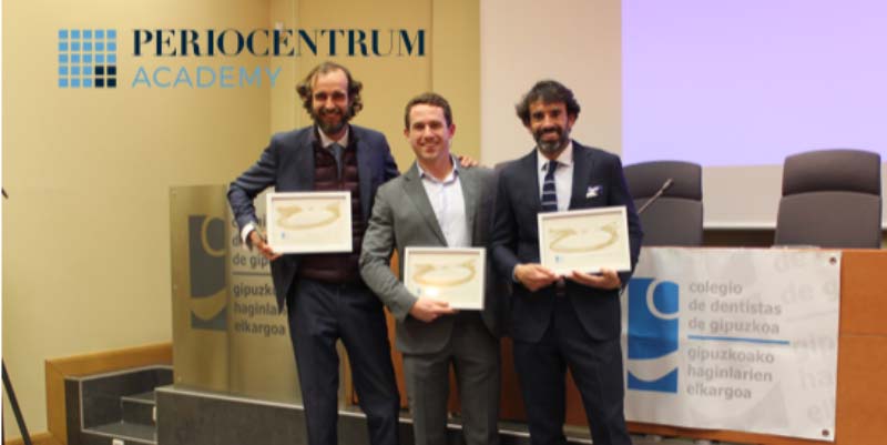 Los Dres. Suarez, Oteo y Lorenzo en el Colegio de Odontólogos de Gipuzkoa