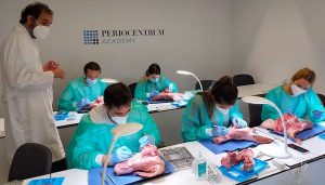 Cirugías periodontales y autotrasplantes; auténticos éxitos en las prácticas de los alumnos de primero y segundo del máster de Periodoncia e Implantes.